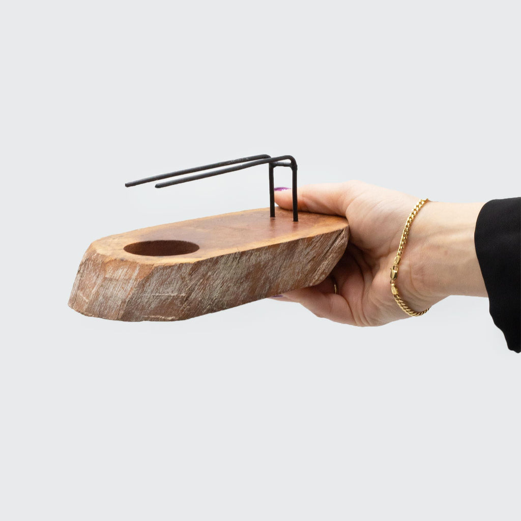 Palo Santo Heater - Whitewash Gamel Wood - Palo Santo Heaters | Hearth & Amble