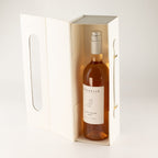 Flat Pack Gift Box - Wine Box Shape  (33.5x10x10.5cm) - White