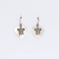 Shell & Silver Earrings - Sea Turtle - MOP