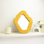 Soft Squiggly Mirror – Flame – Marigold (23x27.5x2.3cm)
