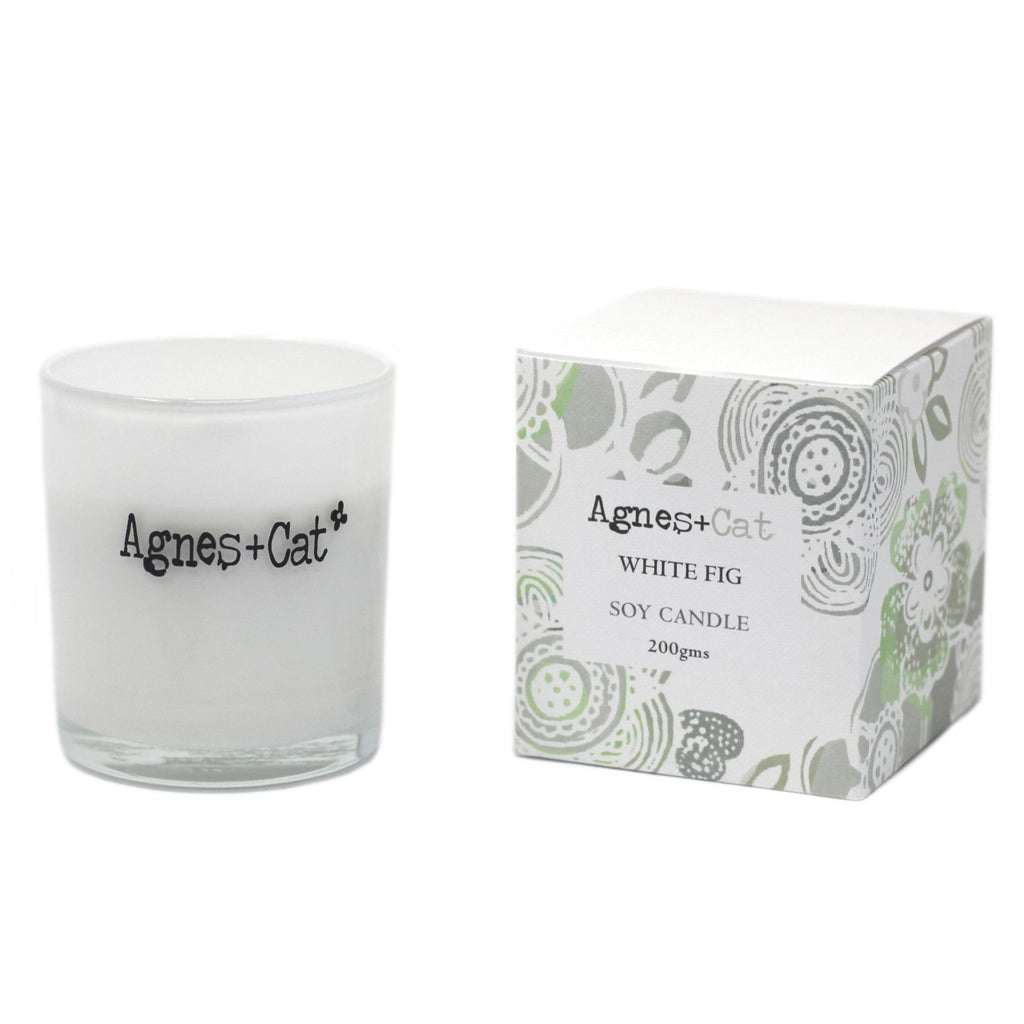 Agnes + Cat Votive Candle - White Fig