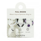 Nymph Spirit Gemstone Ring Set - Full Moon