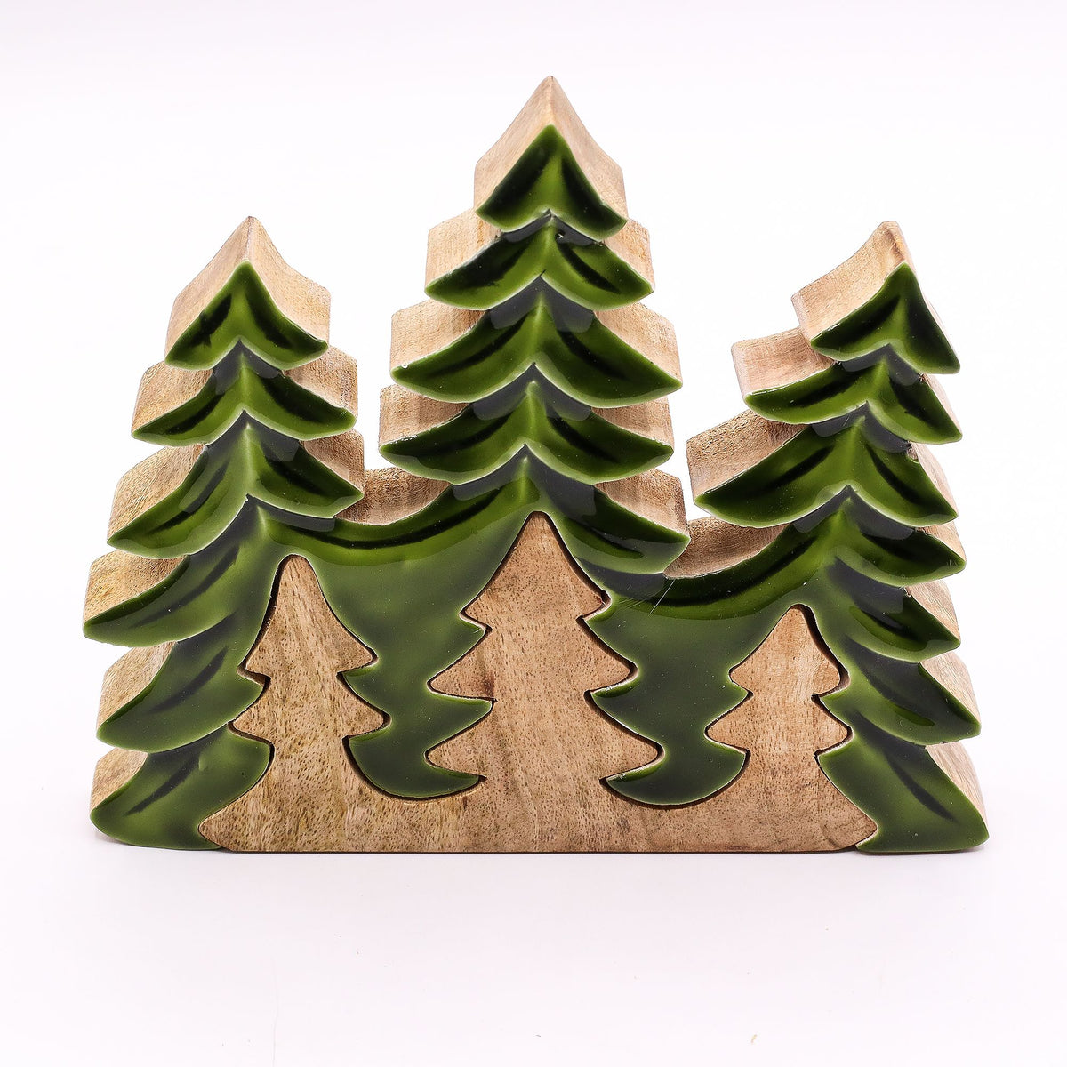 Lost in the Forrest - Three Trees 3D Wooden Decoration - 20x23cm - Lost in the Forest - Wooden Decorations & Bowls | Hearth & Amble