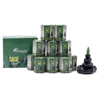 Pack of 10 Masala Backflow Incense - Sage