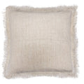 Linen Cushion Cover 45x45cm with fringe