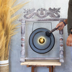 Medium Gong in Stand - 35cm - Black