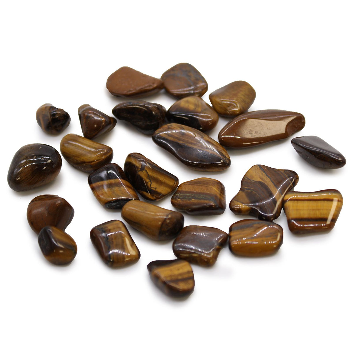 Small African Tumble Stones - Tigers Eye - Golden - product image 1