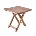 Square Folding Coffee Table - 50cm - Recycled Wood