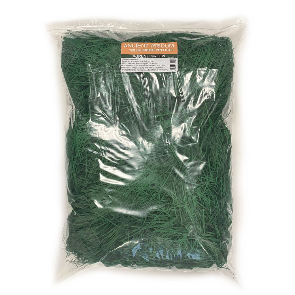 Very Fine Shredded paper - Forest Green (0.5KG)