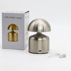Touch Lamp - Dome Mushroom Silver - USB (C) - Rechargable  (400 Watt)