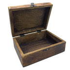 Large Ceramic Glazed Wood Box - 20x15x7.5cm - Red