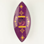 Enamel Incense Bowl - Aluminum - Purple Sun & Moon Phases