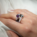Nymph Spirit Gemstone Ring Set - Full Moon