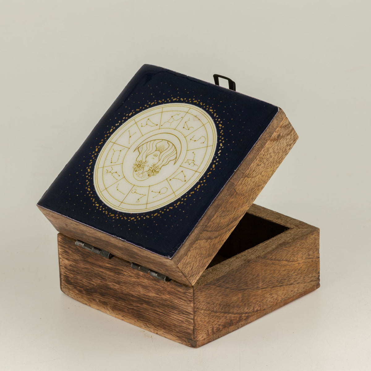 Small Enamelled Box - Virgo - Boxes & Storage | Hearth & Amble