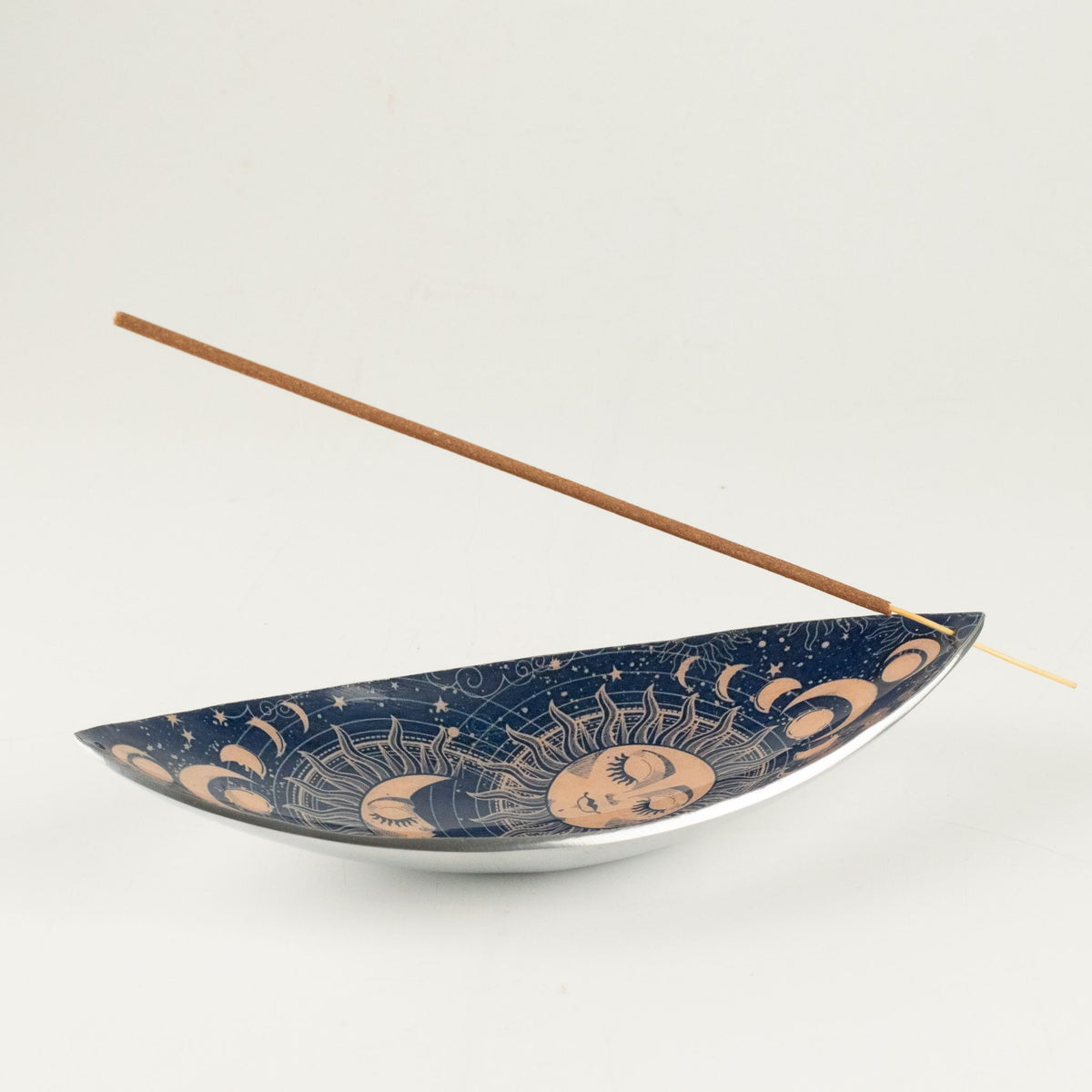 Enamel Incense Bowl - Aluminum - Pink Sun & Moon