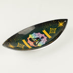 Enamelled  Incense Bowl - Aluminum - Lotus Buddha Chakra