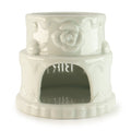 Ceramic Cake Oil Burner - HAPPY BIRTHDAY - White