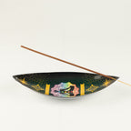 Enamelled  Incense Bowl - Aluminum - Lotus Buddha Chakra