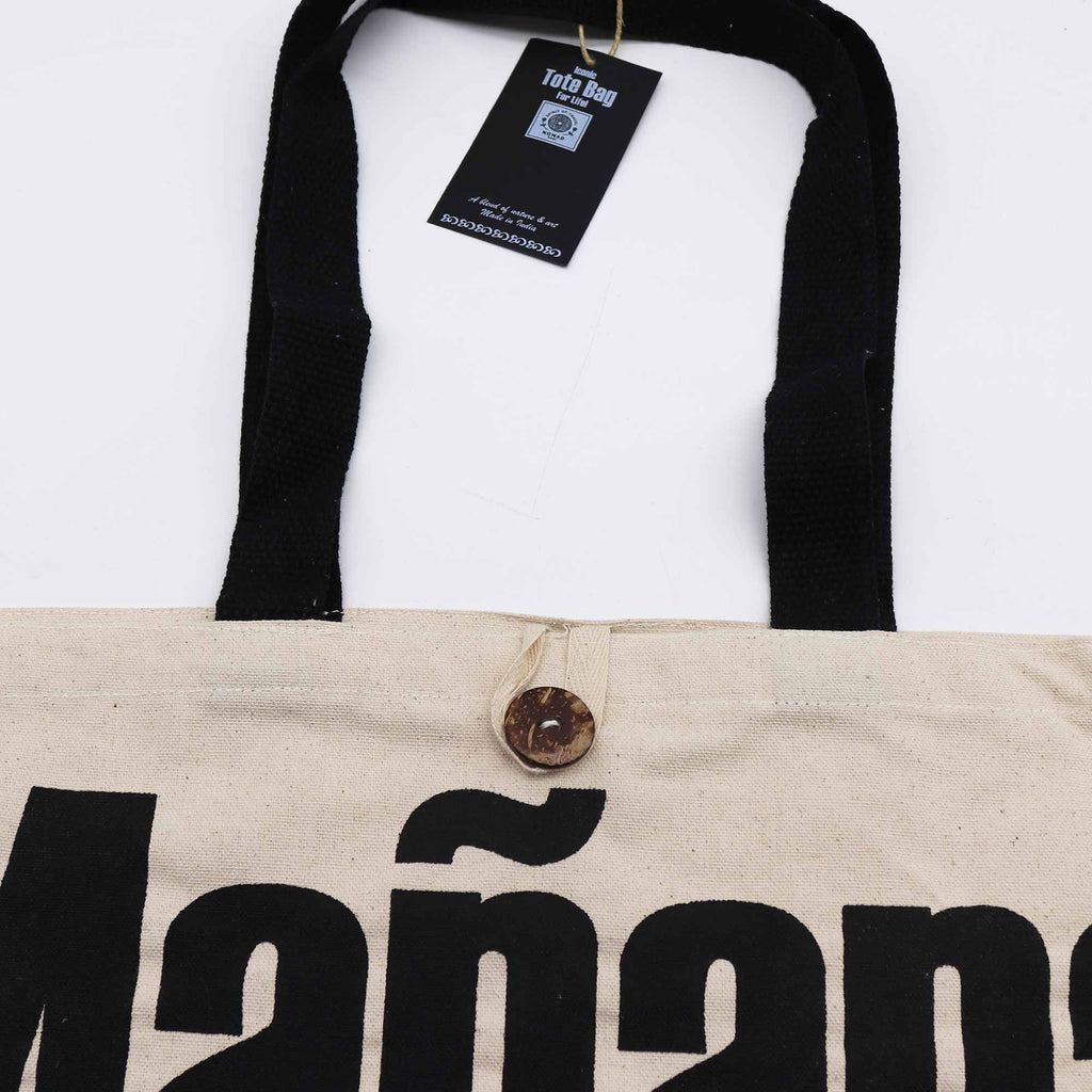 Iconic Classic Tote Bag - MaÃ±ana MaÃ±ana - Natural 10oz