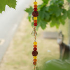 Indian Chimes - Brass Flower of Life with Rudraksha Beads String Bells