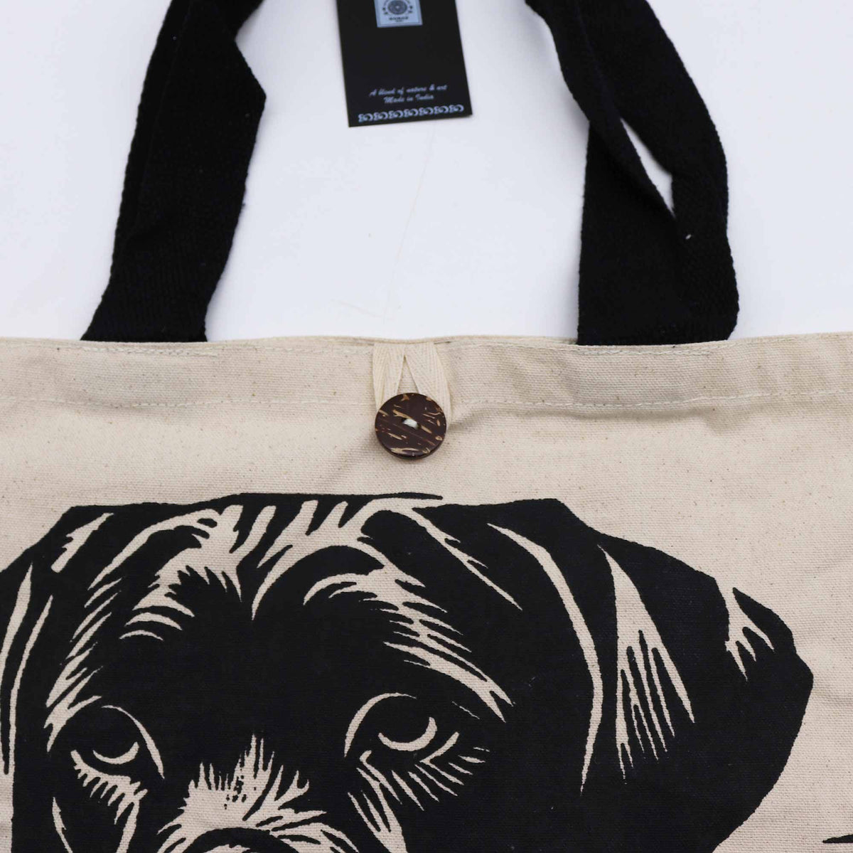 Iconic Classic Tote Bag - It's a Dogs Life - White 10oz - Bags & Totes | Hearth & Amble