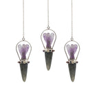 Veilwalker - Two Piece Angel Pendulum - Chakra Band - Labradorite & Amethyst