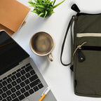 Canvas Large Laptop Pouch - Olive