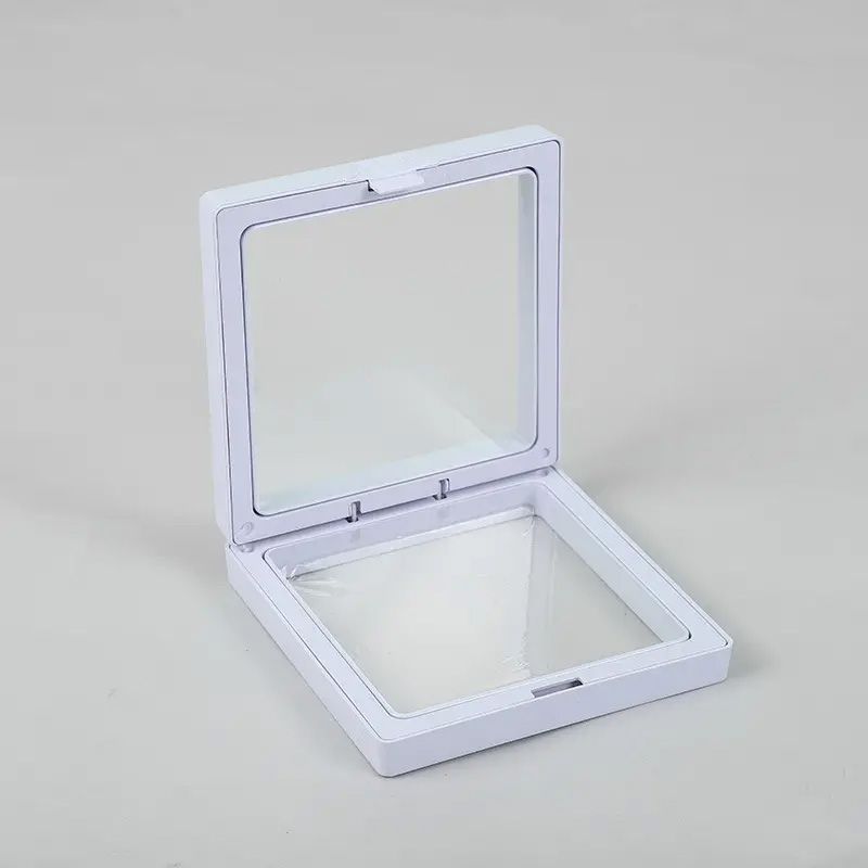 Med 3D Floating Frame Display 9x9cm - White - 3D Floating Frame Displays | Hearth & Amble