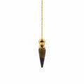 Secret Cavity Discovery of Truth Pendulum - Tiger Eye - Gold Plated