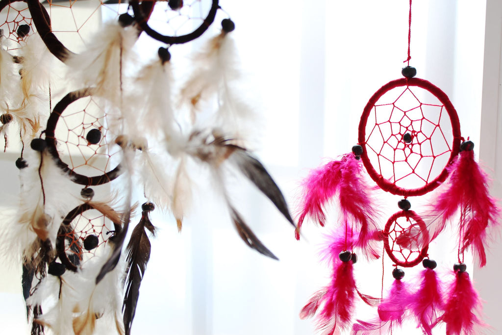 Bali Dreamcatchers - Medium Round - Cream/Coffee/Choc