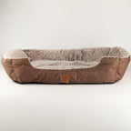 PAW Bed – Small Plush Teddy Brown – 60 × 45 × 17cm