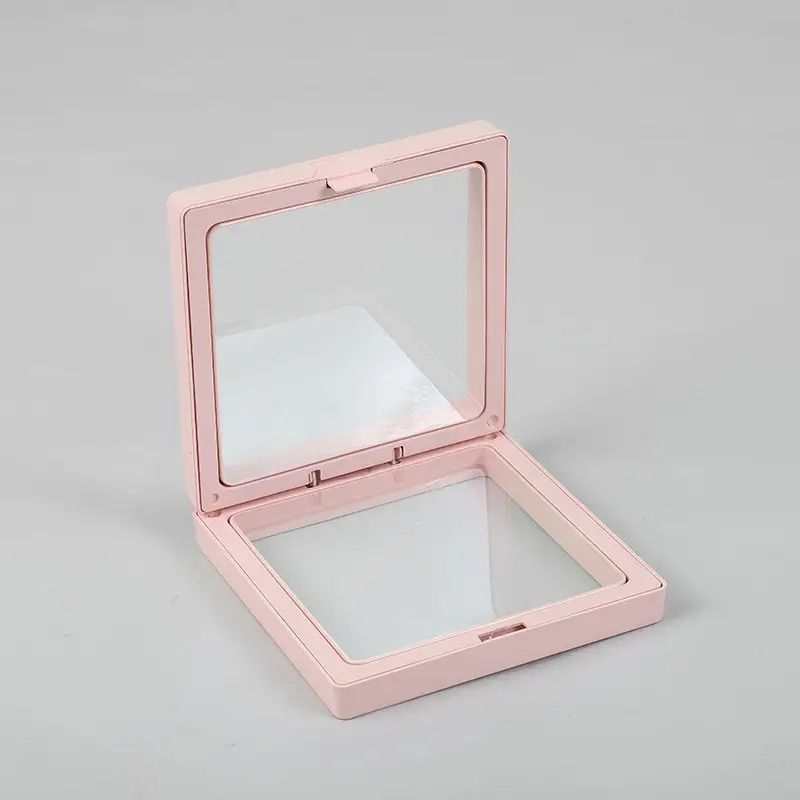 Med 3D Floating Frame Display 9x9cm - Pink - 3D Floating Frame Displays | Hearth & Amble