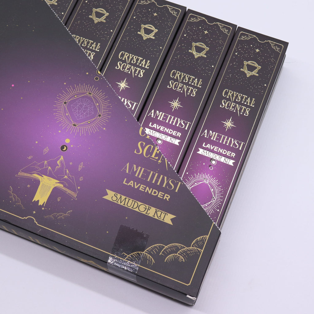 Amethyst Crystal Scents Smudge Incense - Lavender