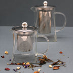 Glass Infuser Teapot - Gift Boxed - Tower Shape - 350ml
