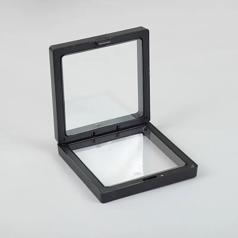 Med 3D Floating Frame Display 9x9cm - Black - 3D Floating Frame Displays | Hearth & Amble