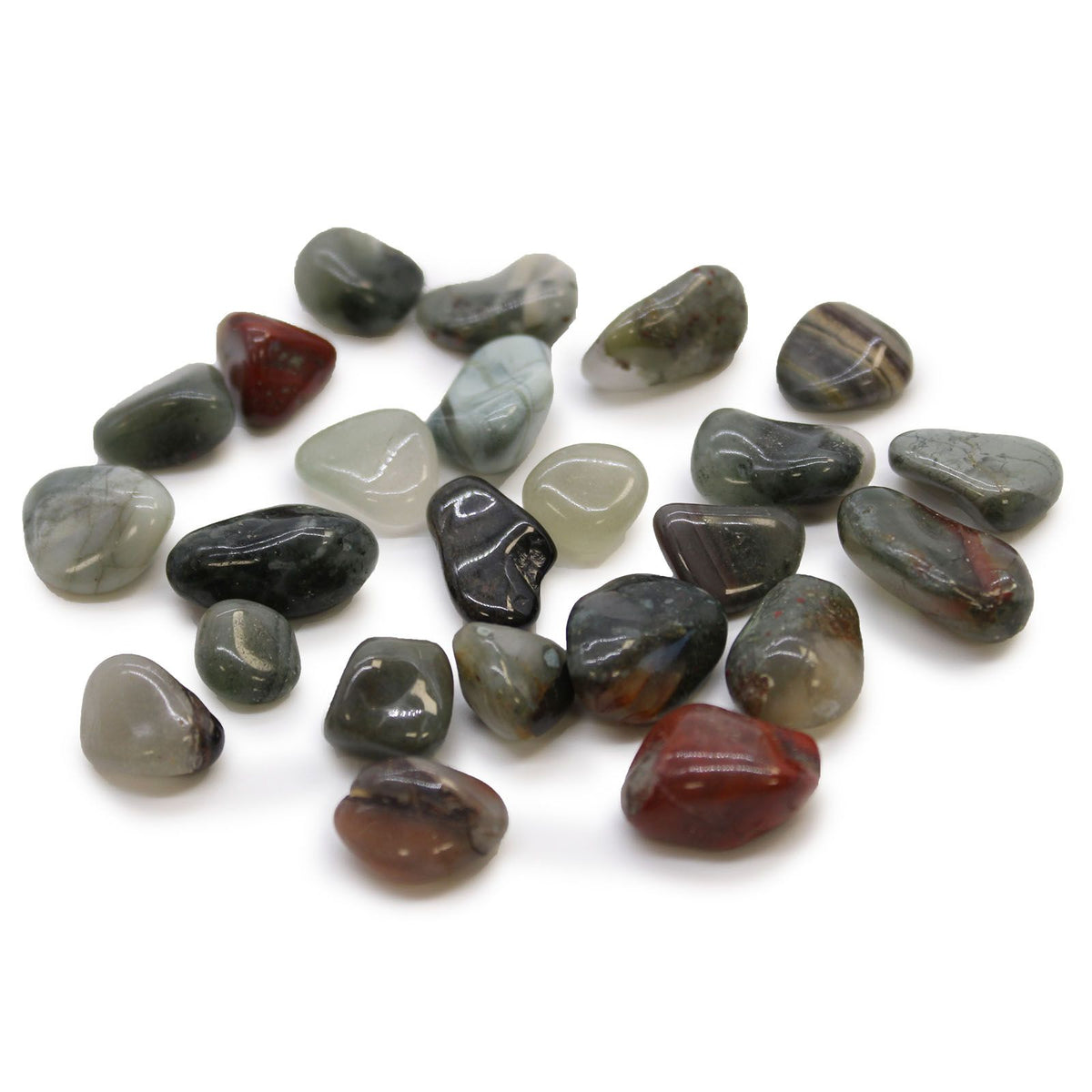 Small African Tumble Stones - Bloodstone - Sephtonite - product image 1