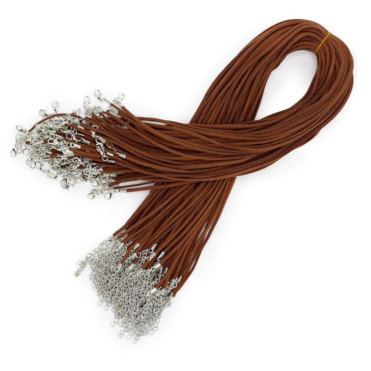 Faux Leather Pendant Cord - 2.5mm x 55cm - Dark Brown A010 - Pendant Cords | Hearth & Amble