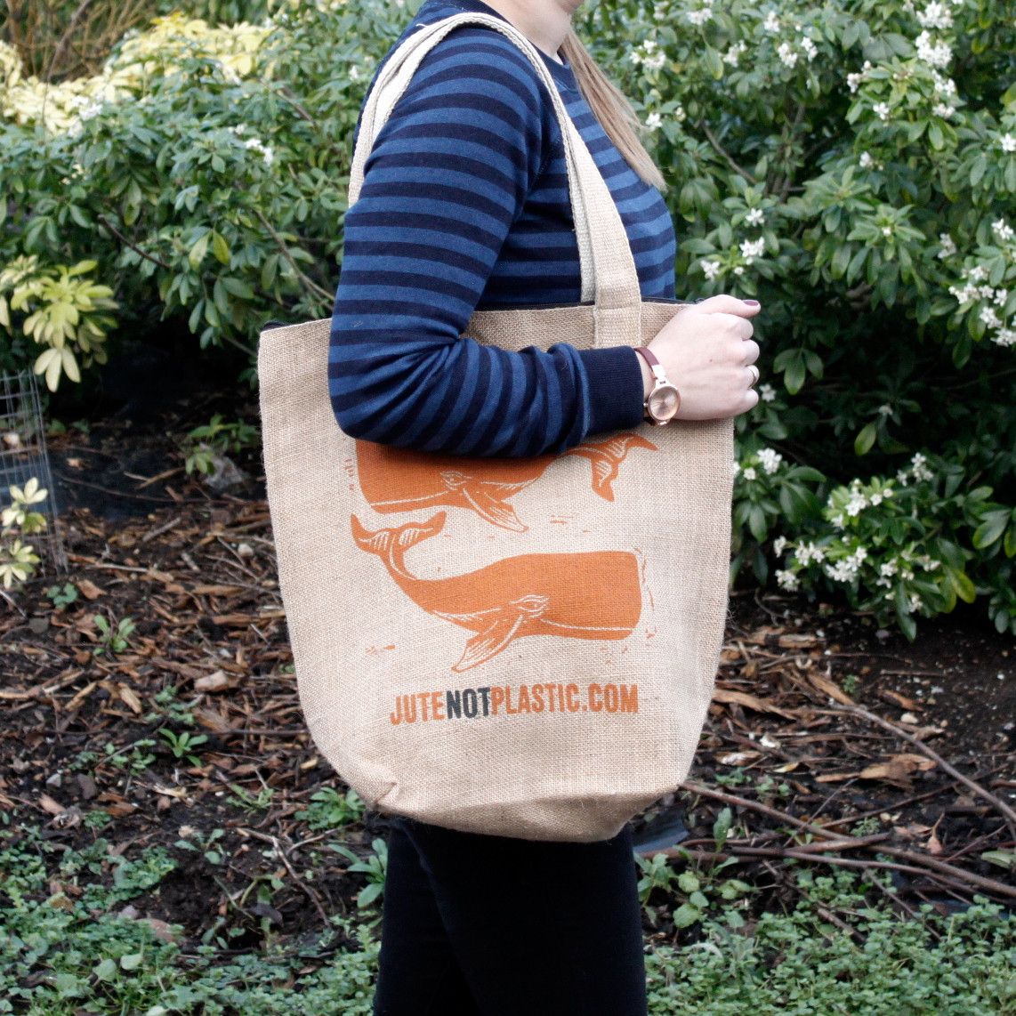 Two Whales - Eco Jute Bags | Hearth & Amble