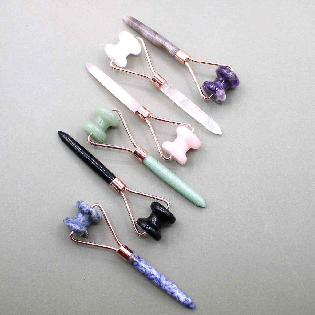 Gemstone Jawline Roller - Black Obsidian