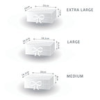 Flat Pack Gift Box - Medium Square (20x18.2x8cm) - Ivory