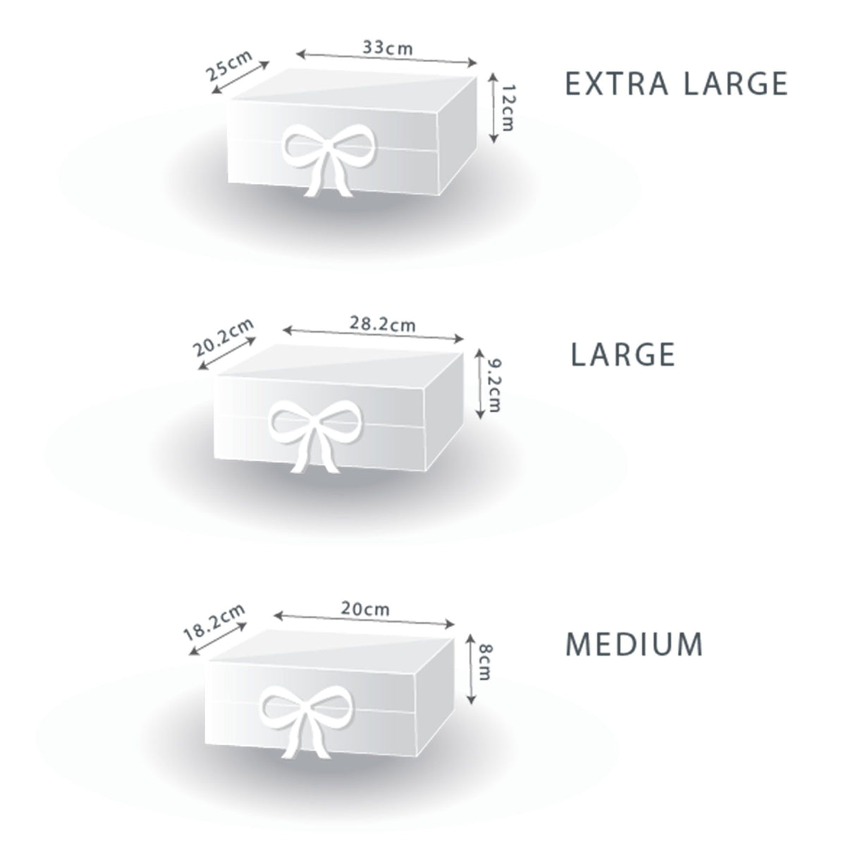 Flat Pack Gift Box - Medium Square (20x18.2x8cm) - Baby Blue