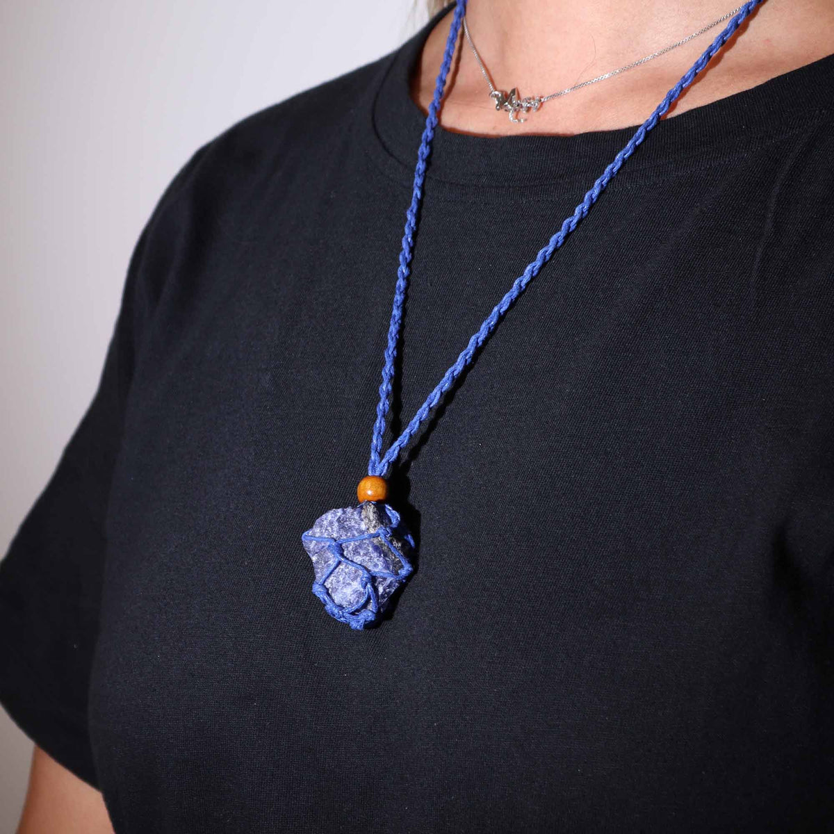 Gemstone Necklace Cord - Navy - Gemstones & Crystals | Hearth & Amble