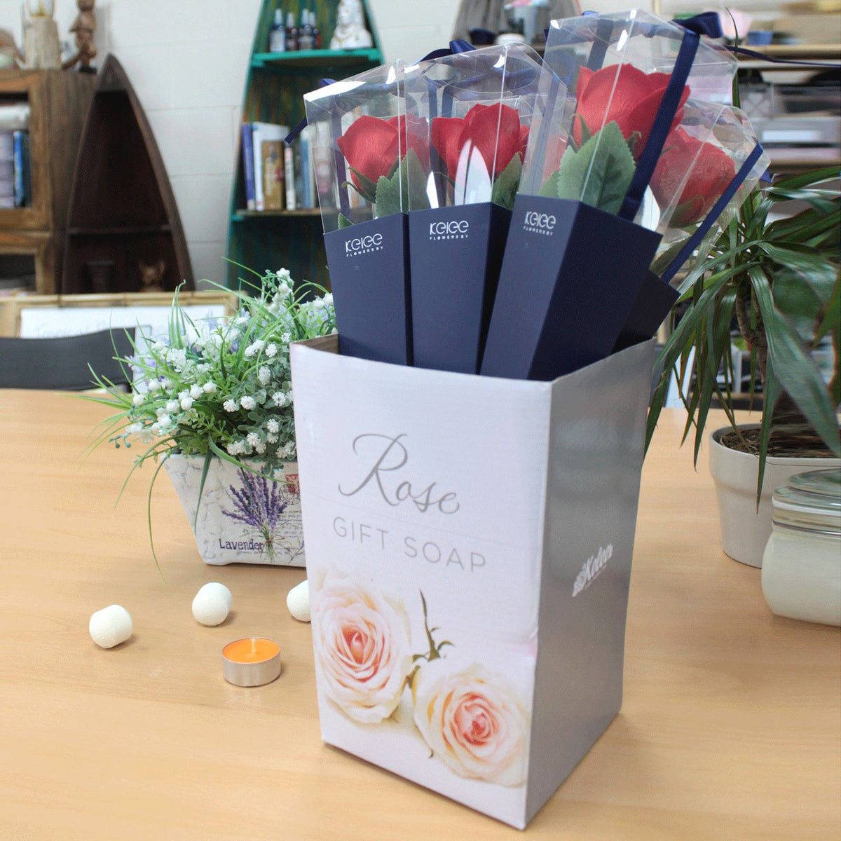 Display Stand for Single Roses - Soaps | Hearth & Amble