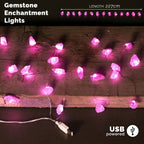 Gemstone Enchantment Lights - Rose Quartz