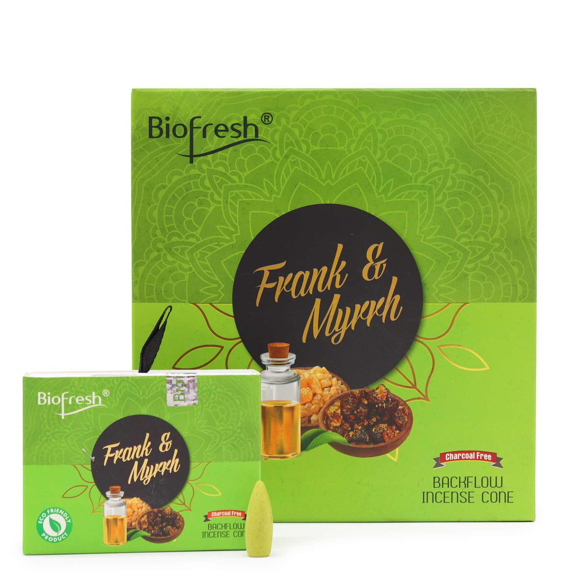 Biofresh Backflow Incense Cones - Frank & Myrrh