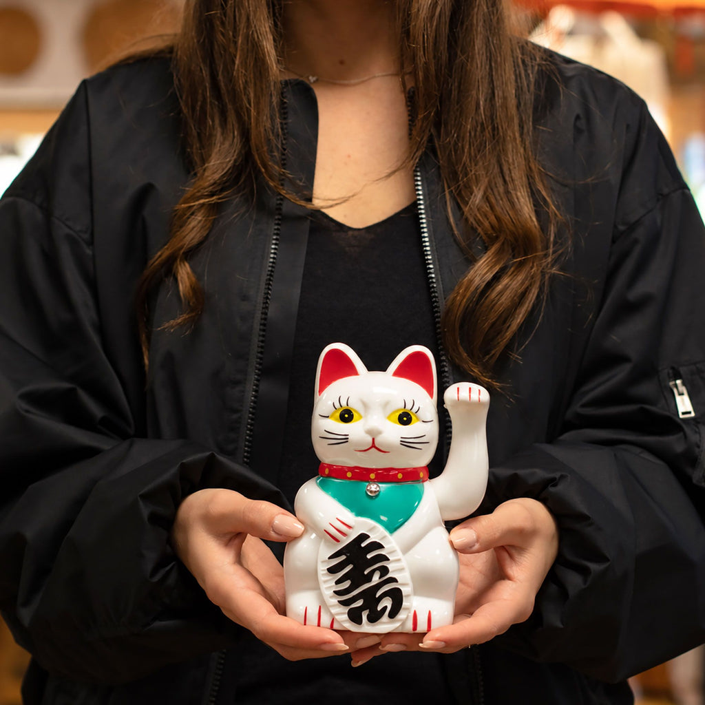 White  Money Cat - 15cm