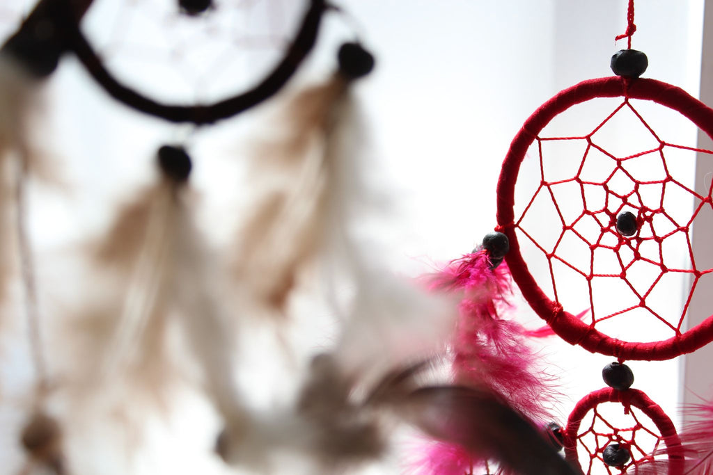 Bali Dreamcatchers - Large Round - Turq/Pink/Purp