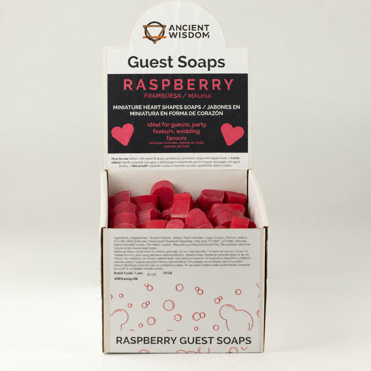 Heart Guest Soap - Raspberry