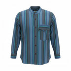 Nomad Sari Grandad Shirt - Turquoise - Medium