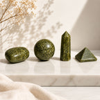 Four Gemstone Shapes - Epidote
